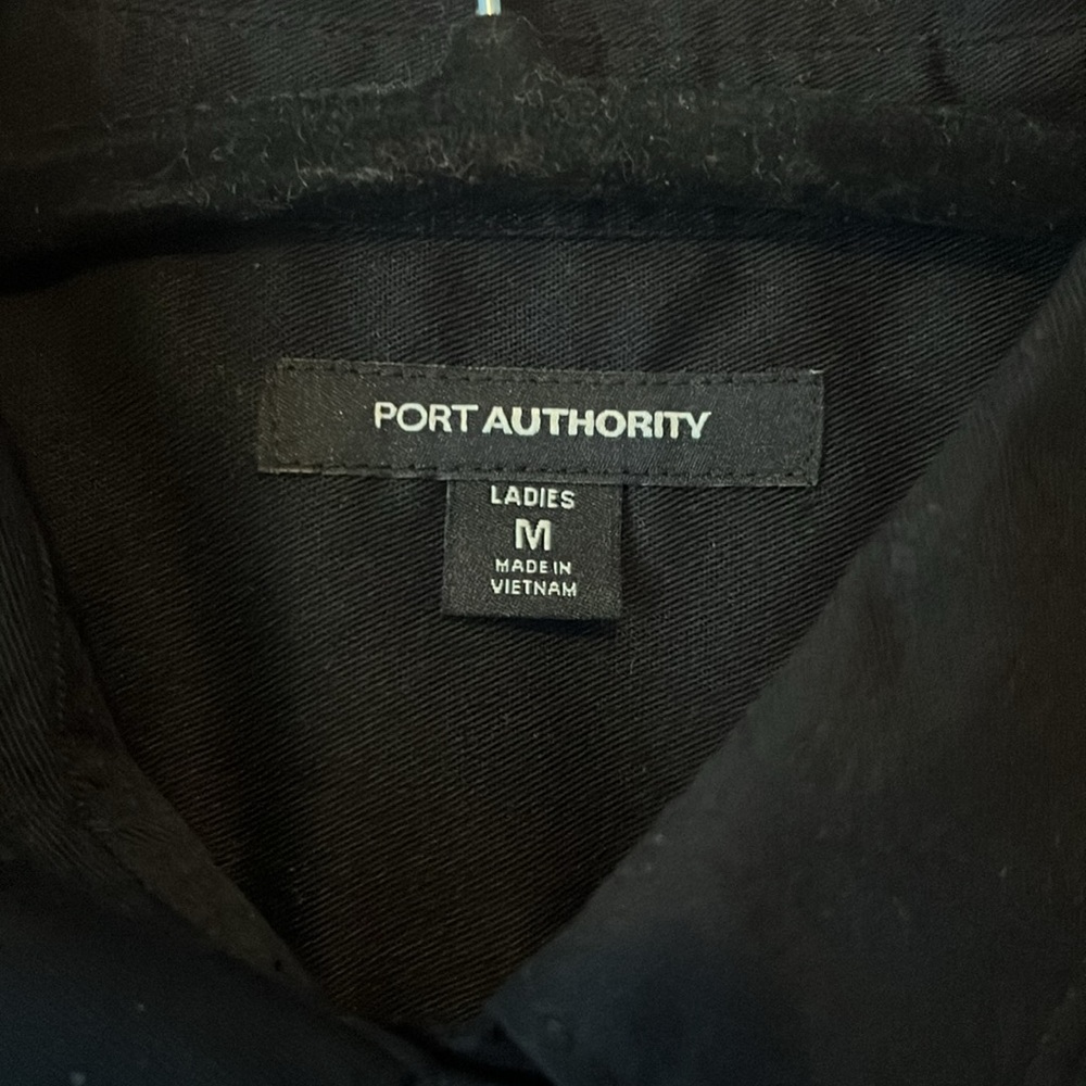 Port Authority Black Casual Button Down Shirt. Women’s Medium. - Picture 2 of 5